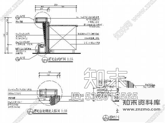 施工图香港某大师设计皇家酒吧局部装修图cad施工图下载【ID:532015565】