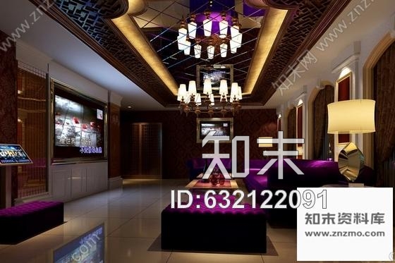 施工图武汉商业街大型综合量贩时尚古典KTV装修图含效果cad施工图下载【ID:632122091】