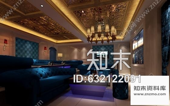 施工图武汉商业街大型综合量贩时尚古典KTV装修图含效果cad施工图下载【ID:632122091】