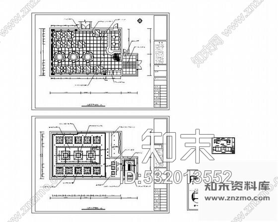 施工图北京某大餐厅装修图cad施工图下载【ID:532013552】