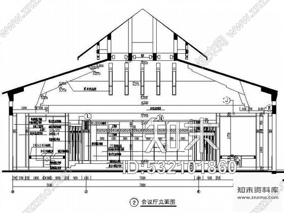 施工图某酒店会议室装修设计图cad施工图下载【ID:532101860】