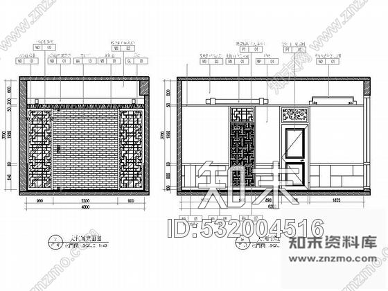 施工图东莞中式风格二层连锁餐馆室内装修图含效果cad施工图下载【ID:532004516】