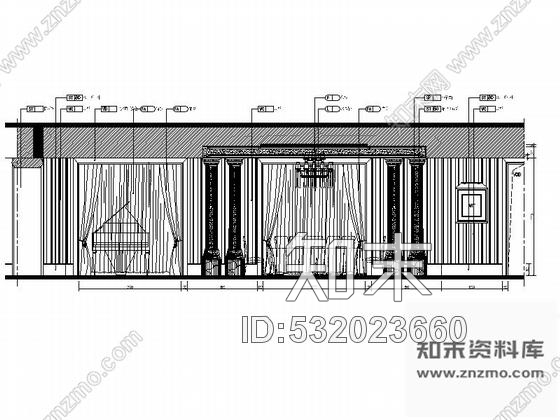 施工图广东高档现代风格五星酒店总统套房室内施工图cad施工图下载【ID:532023660】