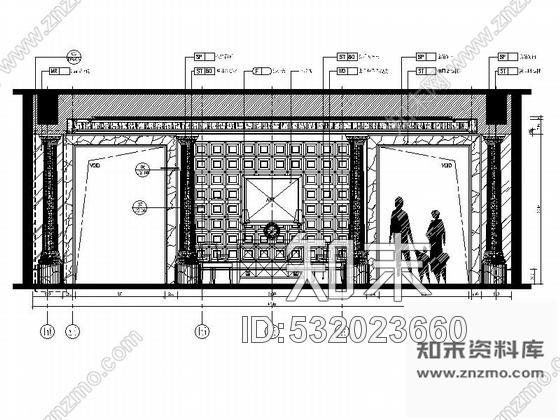 施工图广东高档现代风格五星酒店总统套房室内施工图cad施工图下载【ID:532023660】