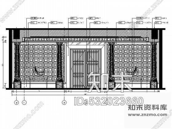 施工图广东高档现代风格五星酒店总统套房室内施工图cad施工图下载【ID:532023660】