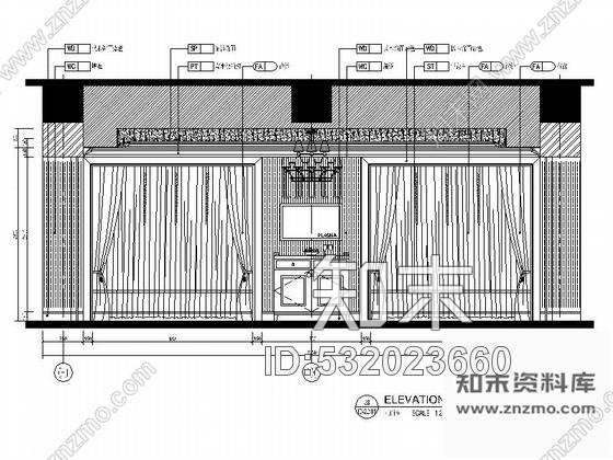 施工图广东高档现代风格五星酒店总统套房室内施工图cad施工图下载【ID:532023660】