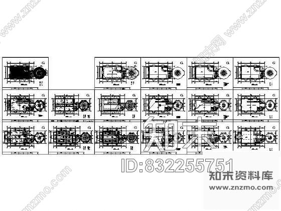 图块/节点某洗浴中心平面布置图cad施工图下载【ID:832255751】