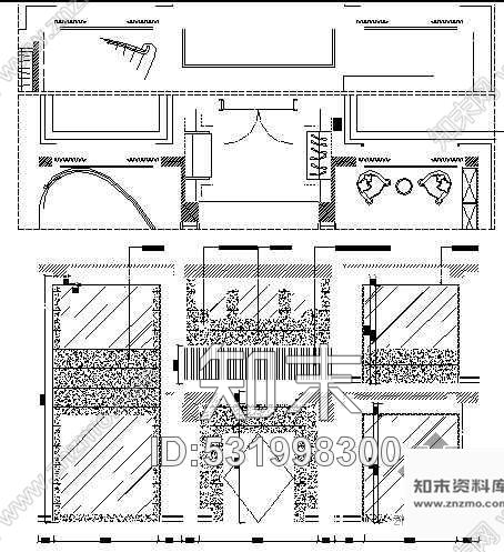 施工图某别墅内部装修全套施工图cad施工图下载【ID:531998300】