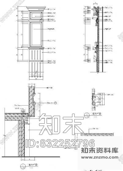 图块/节点豪华书房装修详图cad施工图下载【ID:832252796】