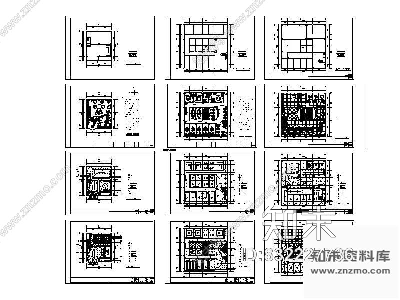 图块/节点某酒店装修平面图cad施工图下载【ID:832227736】