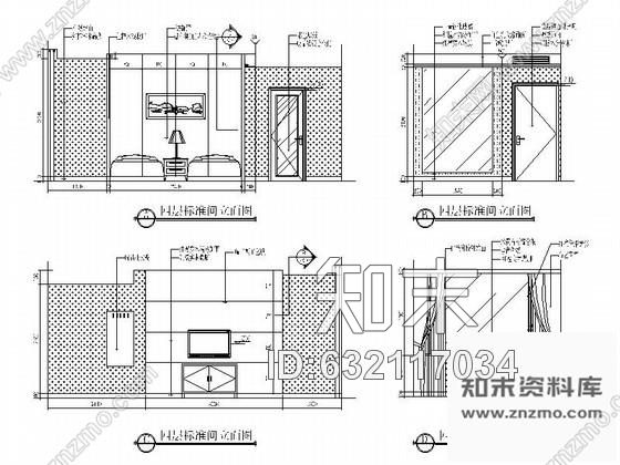 施工图陕西某精品养生会所室内设计施工图cad施工图下载【ID:632117034】