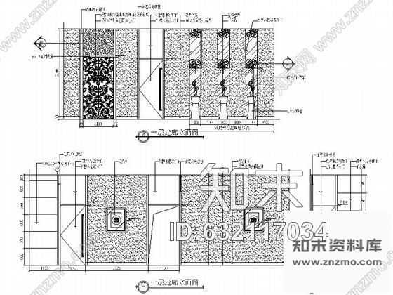 施工图陕西某精品养生会所室内设计施工图cad施工图下载【ID:632117034】