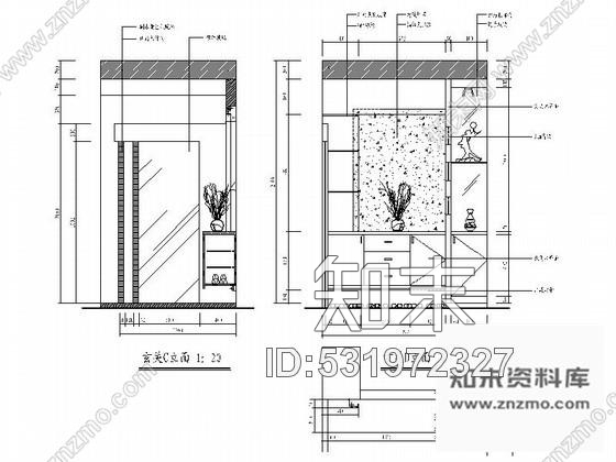 施工图简单双层别墅室内装修图cad施工图下载【ID:531972327】