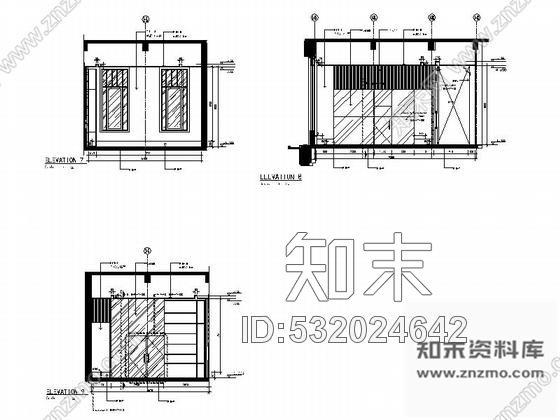 施工图拉萨某中式风格假日酒店茶室室内装修施工图施工图下载【ID:532024642】