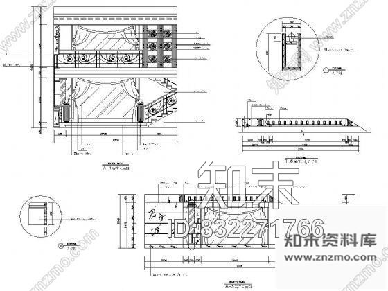 图块/节点豪华别墅客厅装修详图cad施工图下载【ID:832271766】