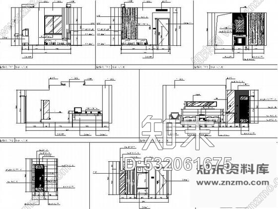 施工图常州某大酒店客房部装修图含效果cad施工图下载【ID:532061675】