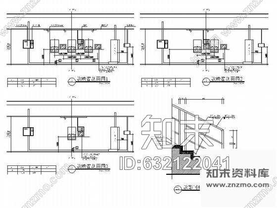 施工图佛山某金逸国际电影院室内全套装修图含效果cad施工图下载【ID:632122041】