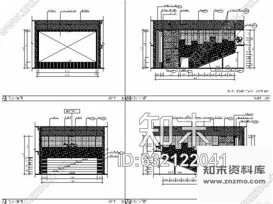 施工图佛山某金逸国际电影院室内全套装修图含效果cad施工图下载【ID:632122041】