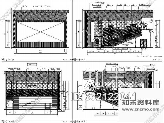 施工图佛山某金逸国际电影院室内全套装修图含效果cad施工图下载【ID:632122041】