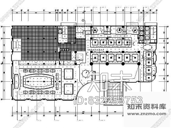 图块/节点某酒店中餐厅平面图cad施工图下载【ID:832253753】