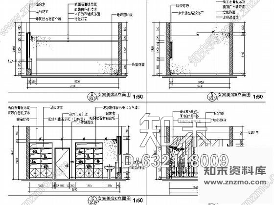 施工图会所休闲娱乐区室内装修图cad施工图下载【ID:632118009】