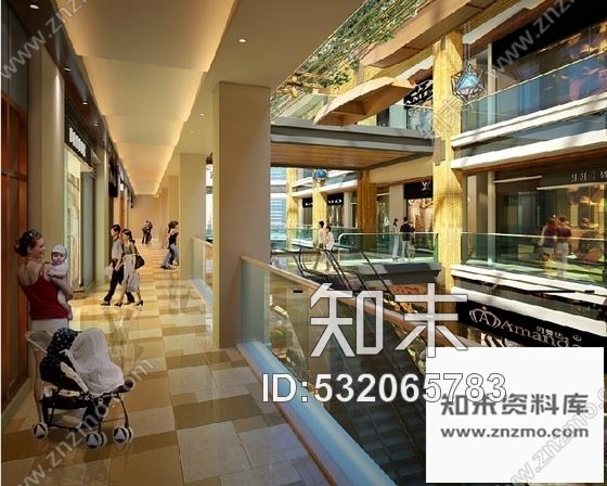 施工图四川时尚购物商场室内装修设计施工图含效果cad施工图下载【ID:532065783】