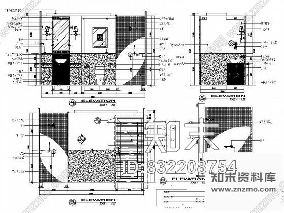 图块/节点别墅卧室立面图cad施工图下载【ID:832208754】