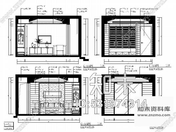 施工图绵阳新中式风格双层别墅室内装修图含效果cad施工图下载【ID:531974314】