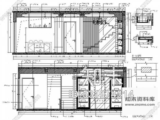 施工图绵阳新中式风格双层别墅室内装修图含效果cad施工图下载【ID:531974314】