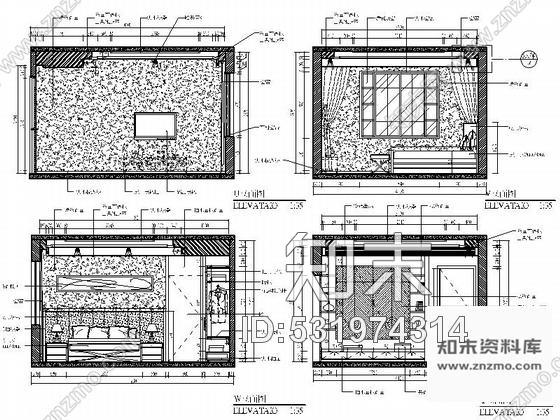 施工图绵阳新中式风格双层别墅室内装修图含效果cad施工图下载【ID:531974314】