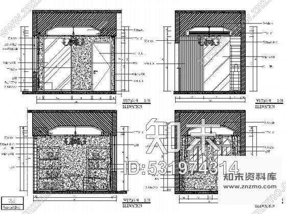 施工图绵阳新中式风格双层别墅室内装修图含效果cad施工图下载【ID:531974314】