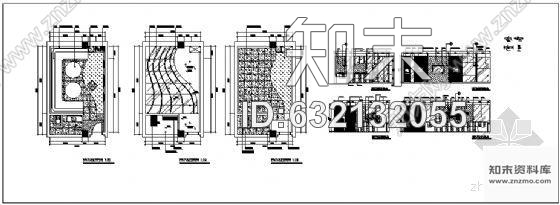 施工图KTV包房装修图两套01cad施工图下载【ID:632132055】