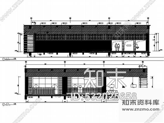 施工图云南精品高级现代风格商务酒店中餐厅室内装修施工图含效果cad施工图下载【ID:532025658】