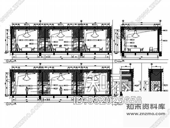 施工图云南精品高级现代风格商务酒店中餐厅室内装修施工图含效果cad施工图下载【ID:532025658】