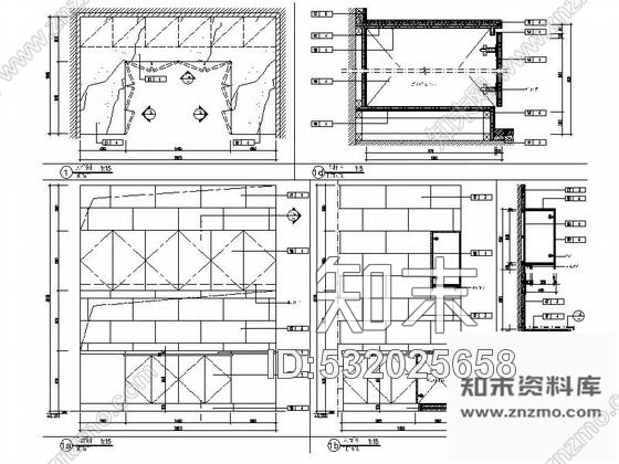 施工图云南精品高级现代风格商务酒店中餐厅室内装修施工图含效果cad施工图下载【ID:532025658】