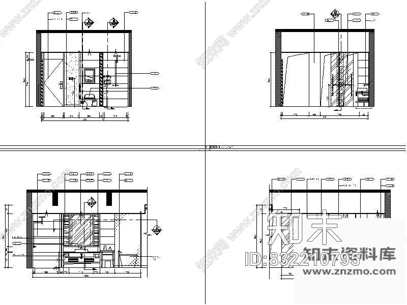 图块/节点某酒店双人房详图cad施工图下载【ID:832210795】