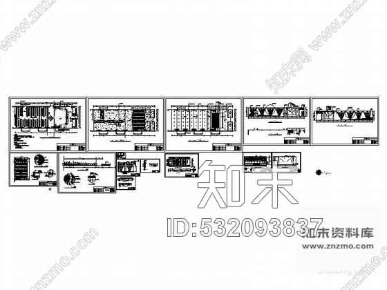 施工图四川某职工演艺大厅多功能厅装修图cad施工图下载【ID:532093837】