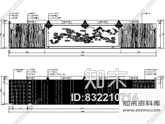 图块/节点大会议室立面图cad施工图下载【ID:832210714】