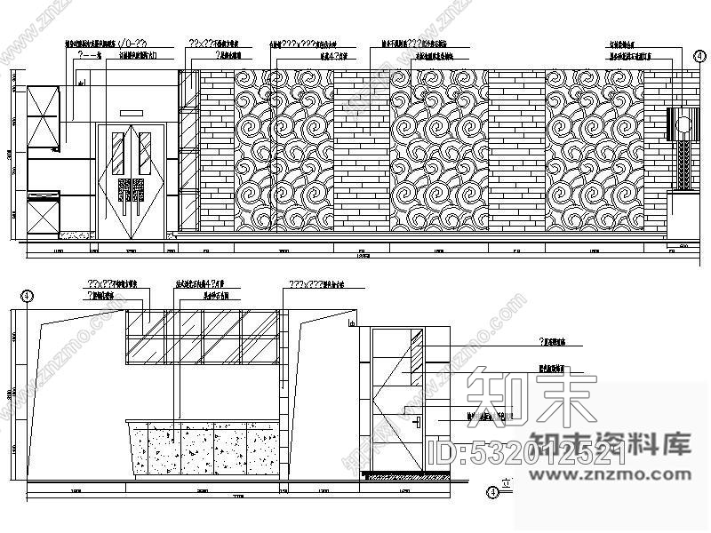 施工图酒店西餐厅装修图cad施工图下载【ID:532012521】