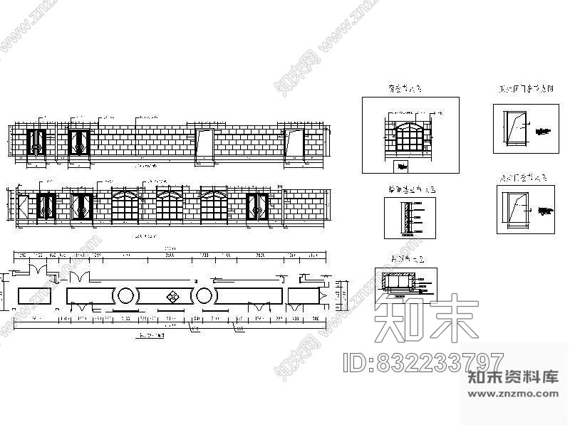 图块/节点西餐厅详图cad施工图下载【ID:832233797】