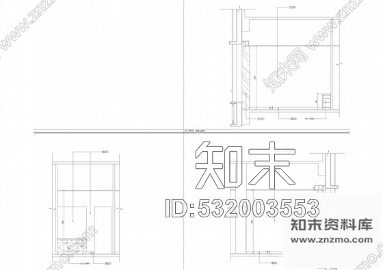 施工图上海现代时尚现代风格餐厅室内装修施工图含效果cad施工图下载【ID:532003553】