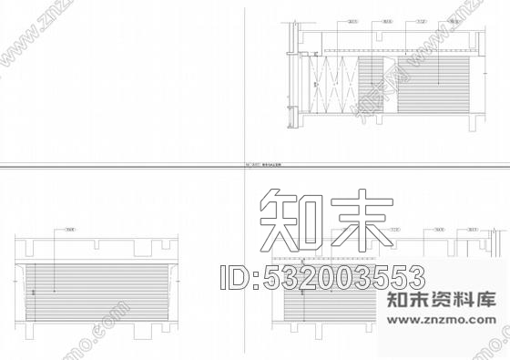 施工图上海现代时尚现代风格餐厅室内装修施工图含效果cad施工图下载【ID:532003553】