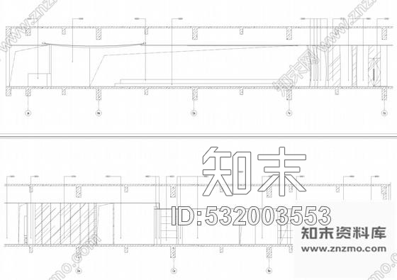 施工图上海现代时尚现代风格餐厅室内装修施工图含效果cad施工图下载【ID:532003553】