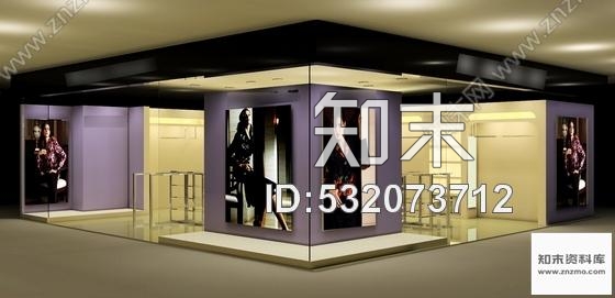 施工图某女士时尚服装专卖店设计施工图含效果cad施工图下载【ID:532073712】