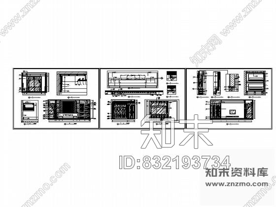 图块/节点广东某时尚样板房主卧详图cad施工图下载【ID:832193734】