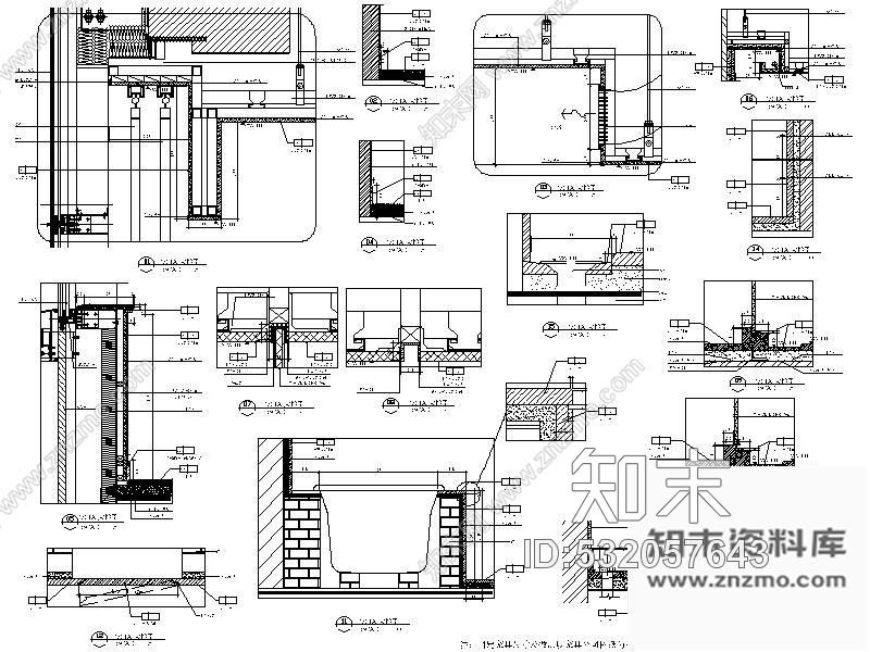 施工图杭州某酒店套房室内装修图cad施工图下载【ID:532057643】