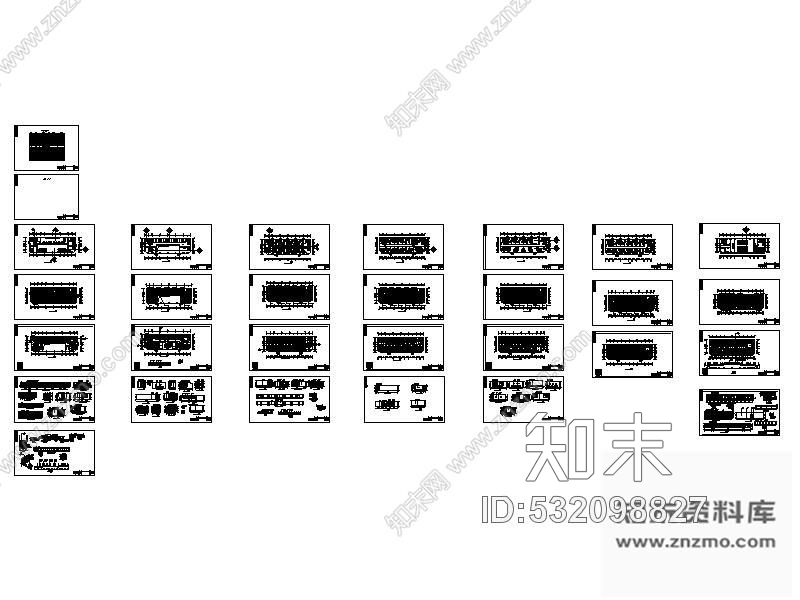 施工图安徽某国税局办公楼室内装饰cad施工图下载【ID:532098827】