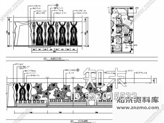 施工图福州连锁时尚热辣慢摇酒吧室内装修图cad施工图下载【ID:532015532】