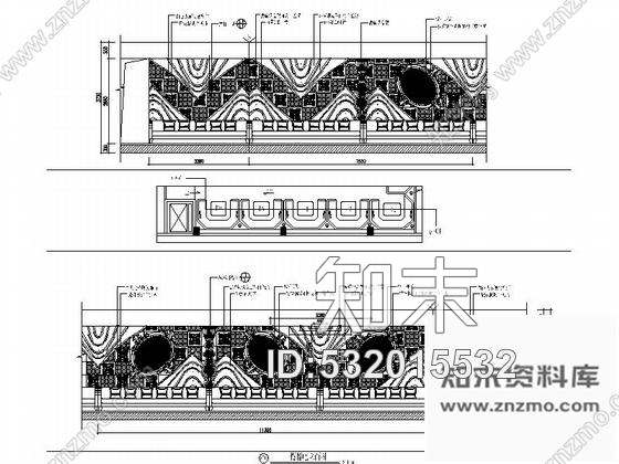 施工图福州连锁时尚热辣慢摇酒吧室内装修图cad施工图下载【ID:532015532】