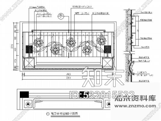 施工图福州连锁时尚热辣慢摇酒吧室内装修图cad施工图下载【ID:532015532】